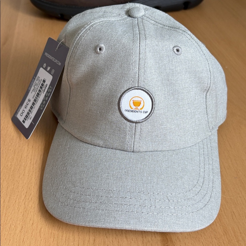 NWT-Presidents Cup Heather Gray Baseball Cap